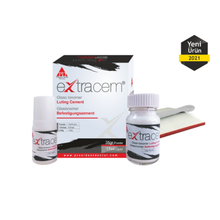 President Dental Extracem Cam İyonomer Yapıştırma Simanı