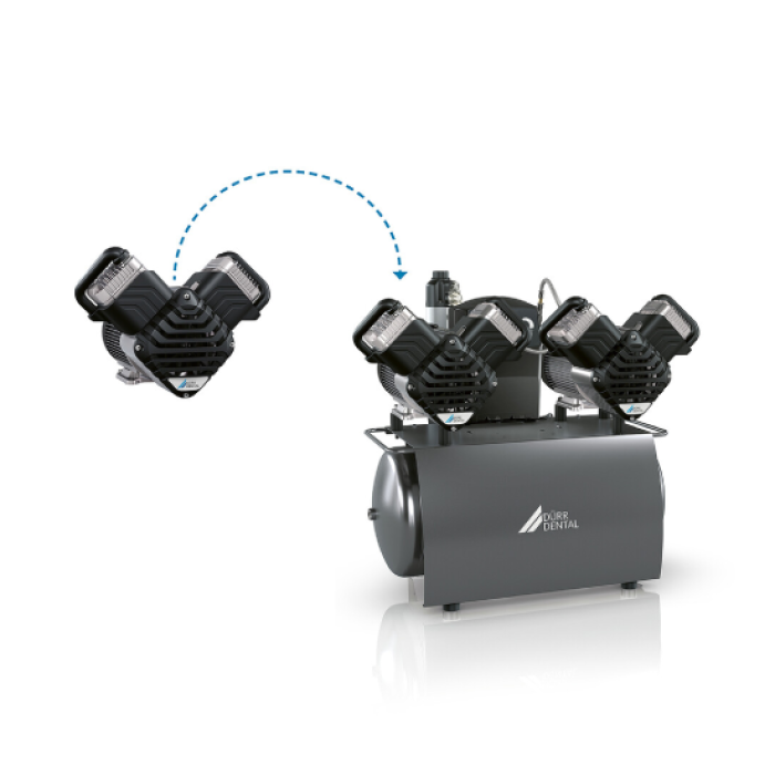 Dürr Quattro Tandem Dental Kompresör - Kurutuculu